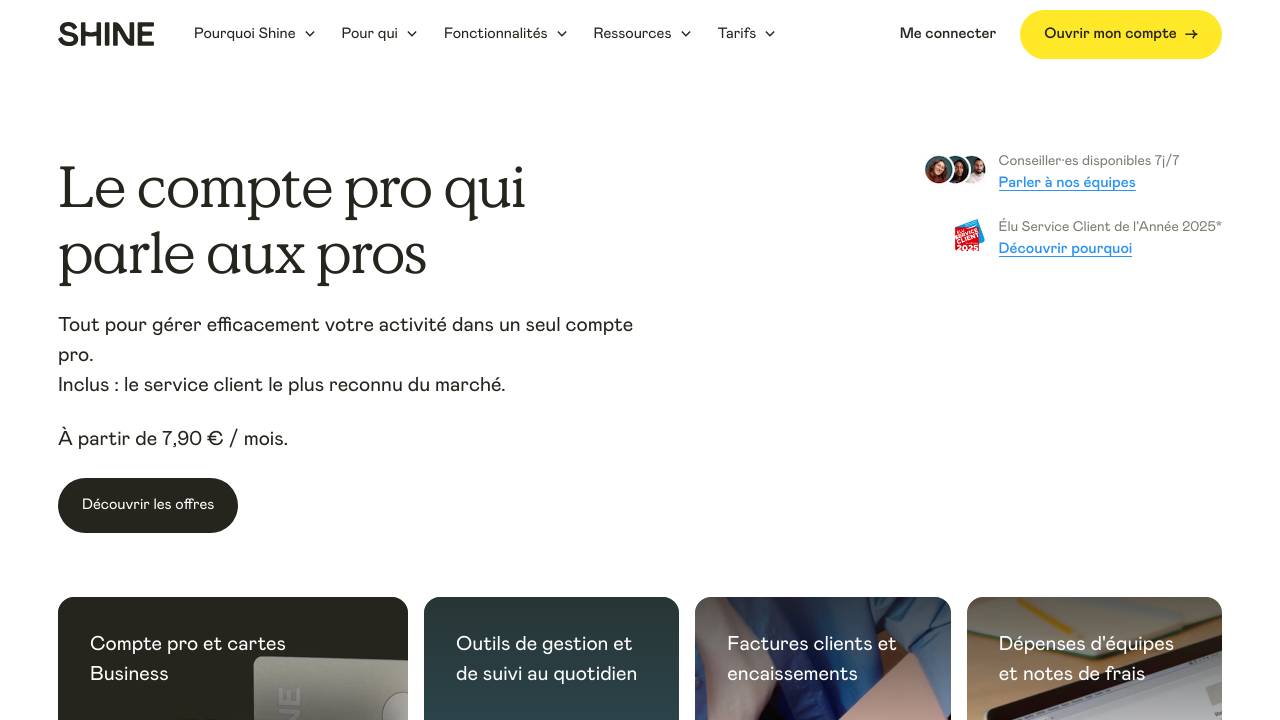 Homepage Shine Pro